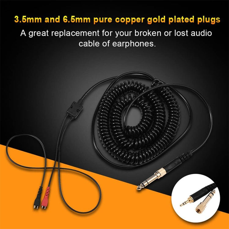 ZS0095 For Sennheiser HD25 / HD560 / HD540 / HD430 / HD250 Earphone Spring Cable, Cable Length: 1.5m-5m - Computer & Networking by buy2fix | Online Shopping UK | buy2fix