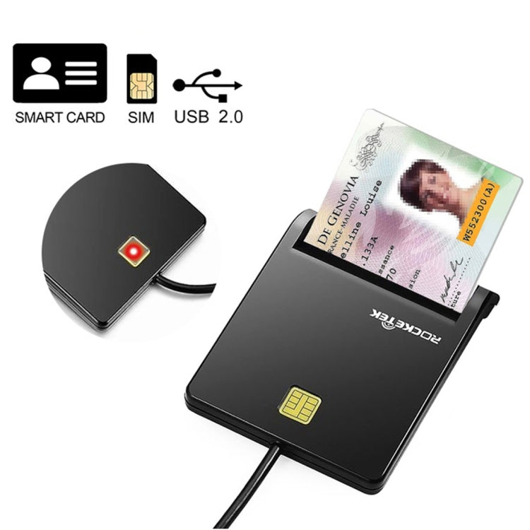 ROCKETEK SCR1-C CAC ID SIM Chip Smart Card Reader -  by ROCKETEK | Online Shopping UK | buy2fix