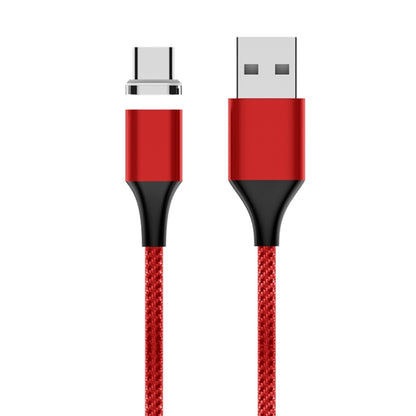 M11 3A USB to USB-C / Type-C Nylon Braided Magnetic Data Cable, Cable Length: 1m (Red) - Mobile Accessories by buy2fix | Online Shopping UK | buy2fix
