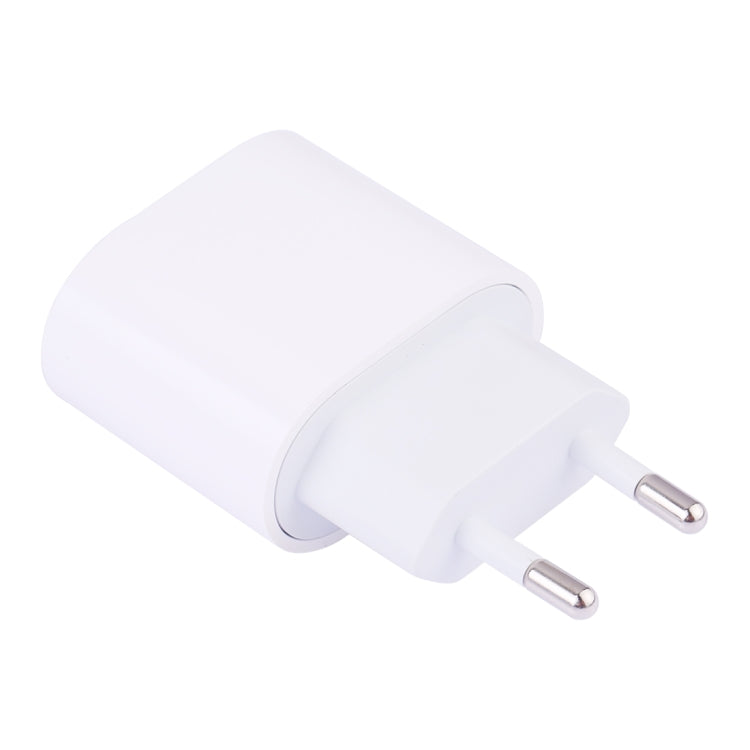 18W Type-C / USB-C PD Quick Charger Power Adapter, EU Plug(White) - USB Charger by buy2fix | Online Shopping UK | buy2fix