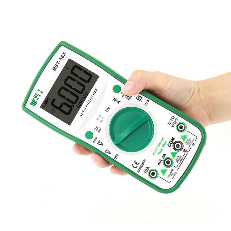 BEST BST-58X Multi-function Digital Multimeter Automatic Range Four Position Semi Backlight Display Intelligent Anti Burning - Consumer Electronics by BEST | Online Shopping UK | buy2fix