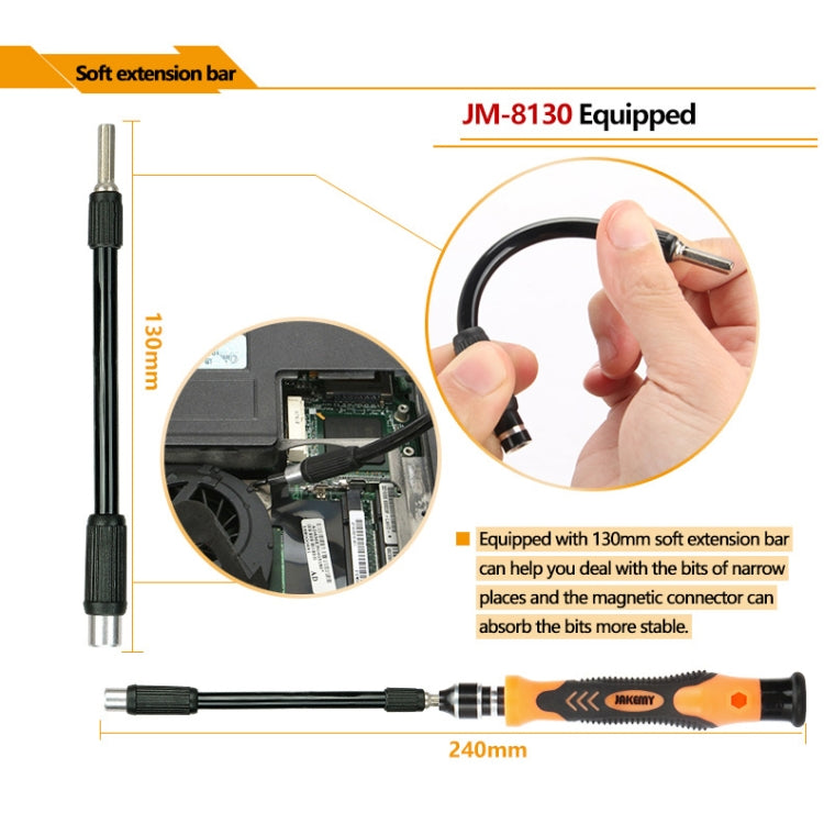 JAKEMY JM-8130 45 in 1 Interchangeable Magnetic Precision Screwdriver Set - Screwdriver Set by JAKEMY | Online Shopping UK | buy2fix