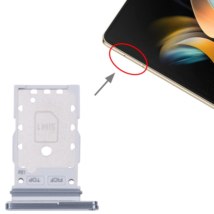 For Samsung Galaxy Z Fold4 SM-F936B Original SIM Card Tray + SIM Card Tray (Blue) - Repair & Spare Parts by buy2fix | Online Shopping UK | buy2fix