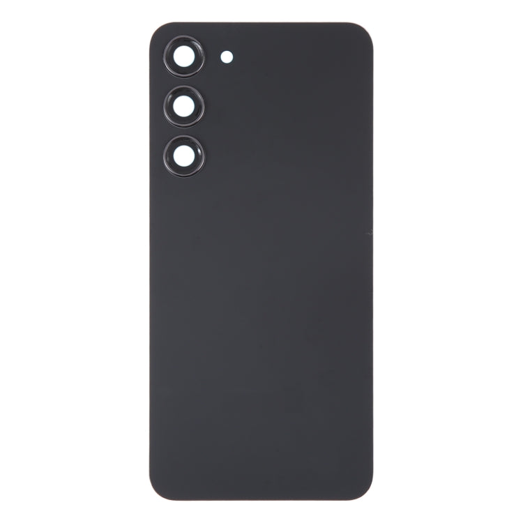 For Samsung Galaxy S23+ SM-S916B OEM Glass Battery Back Cover with Camera Lens Cover(Black) - Repair & Spare Parts by buy2fix | Online Shopping UK | buy2fix