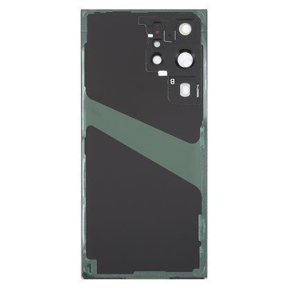 For Samsung Galaxy S23 Ultra SM-S918 Glass Battery Back Cover with Camera Lens Cover(Green) - Repair & Spare Parts by buy2fix | Online Shopping UK | buy2fix