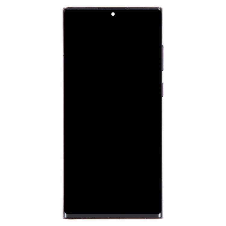 For Samsung Galaxy S22 Ultra 5G SM-S908U US Edition OLED LCD Screen Digitizer Full Assembly with Frame (Black) - LCD Screen by buy2fix | Online Shopping UK | buy2fix
