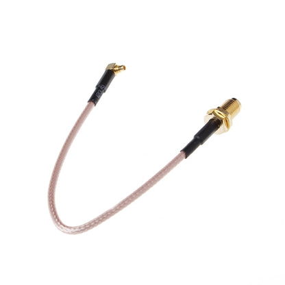 RG316 SMA Female to MMCX Right Angle Male Braid Cable, Length:15cm - Security by buy2fix | Online Shopping UK | buy2fix