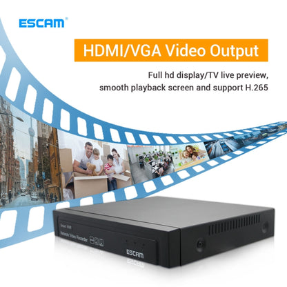 ESCAM K716 HD 5MP 16CH Smart NVR Network Video Recorder - Digital Video Recorder by ESCAM | Online Shopping UK | buy2fix