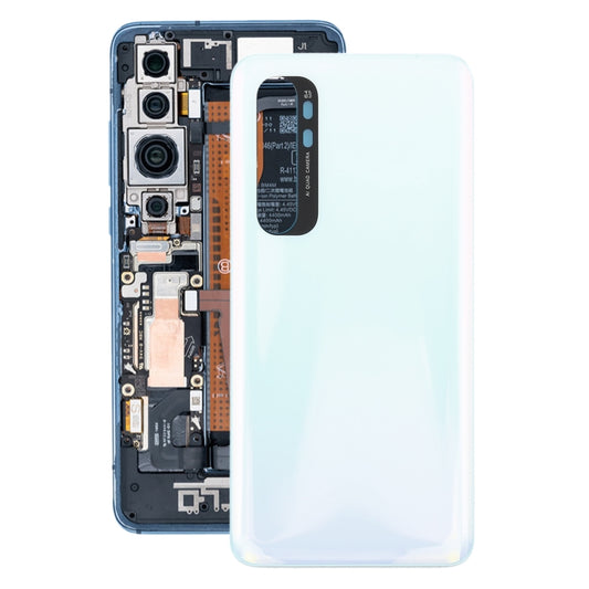 Original Battery Back Cover for Xiaomi Mi Note 10 Lite M2002F4LG M1910F4G(White) - Repair & Spare Parts by buy2fix | Online Shopping UK | buy2fix
