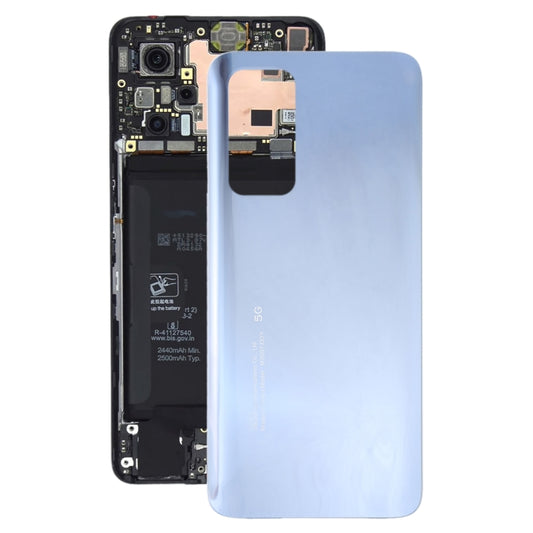 Glass Battery Back Cover for Xiaomi Redmi K30S/Mi 10T/Mi 10T Pro(Silver) - Repair & Spare Parts by buy2fix | Online Shopping UK | buy2fix