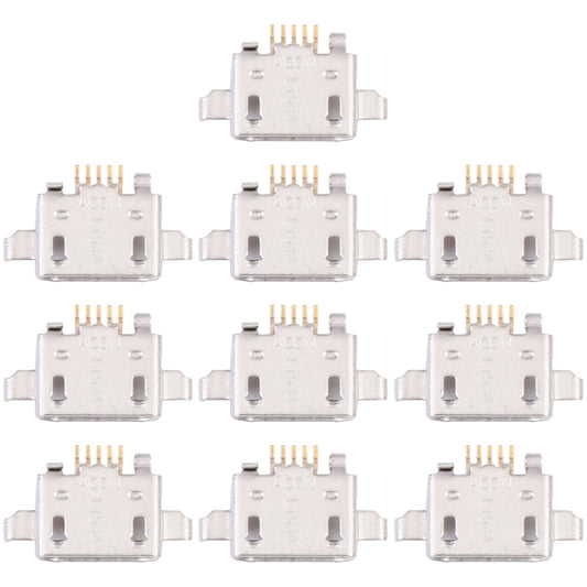10 PCS Charging Port Connector For Alcatel Pop 4 OT5051 - Repair & Spare Parts by buy2fix | Online Shopping UK | buy2fix