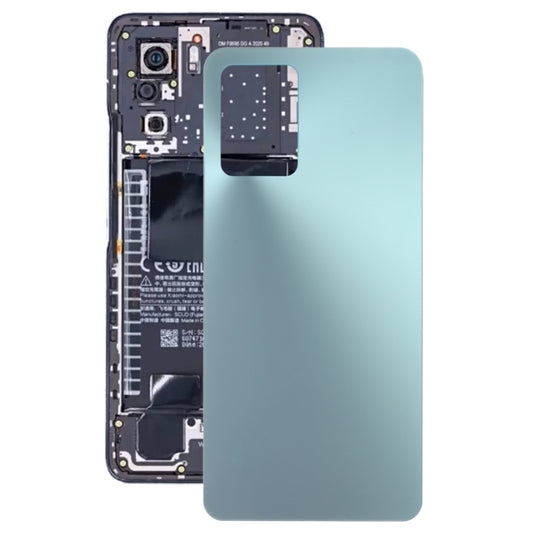 Glass Battery Back Cover for Xiaomi Redmi K40s(Green) - Repair & Spare Parts by buy2fix | Online Shopping UK | buy2fix