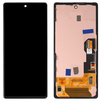 Original LCD Screen For Google Pixel 6A GX7AS GB62Z G1AZG Digitizer Full Assembly with Frame (Black) - LCD Screen by buy2fix | Online Shopping UK | buy2fix