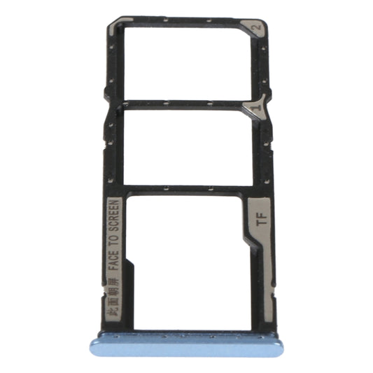 SIM Card Tray + SIM Card Tray + Micro SD Card Tray For Xiaomi Redmi Note 11E (Blue) - Card Tray by buy2fix | Online Shopping UK | buy2fix