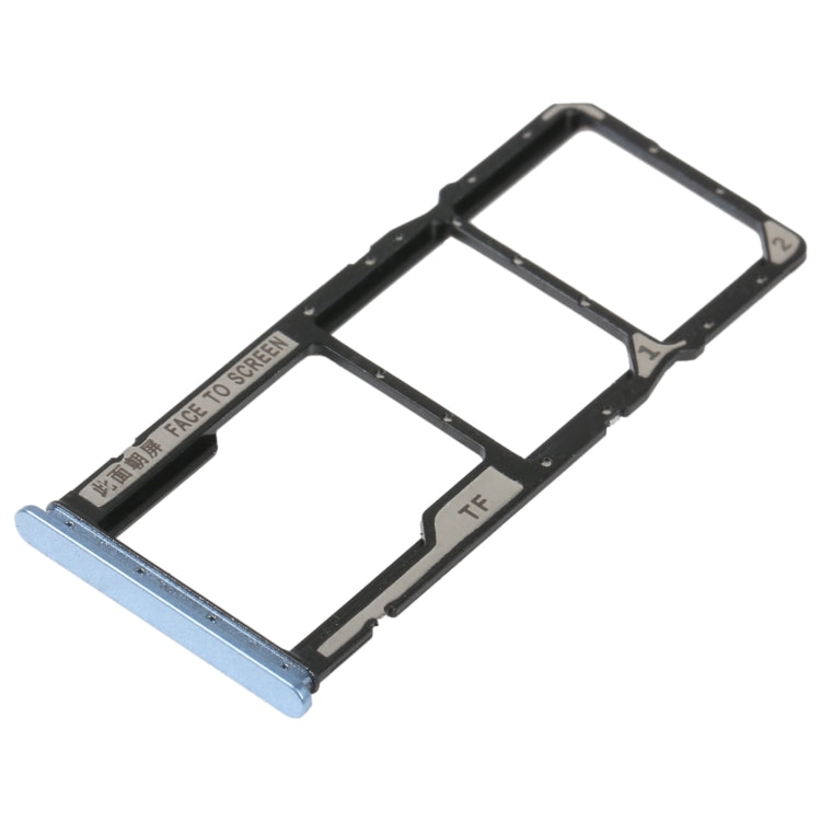 SIM Card Tray + SIM Card Tray + Micro SD Card Tray For Xiaomi Redmi Note 11E (Blue) - Card Tray by buy2fix | Online Shopping UK | buy2fix
