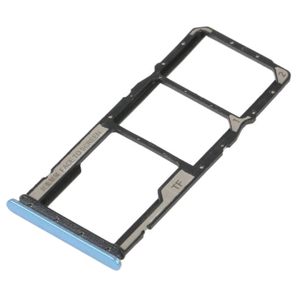 SIM Card Tray + SIM Card Tray + Micro SD Card Tray For Xiaomi Redmi 10C/Redmi 10 India (Blue) - Card Tray by buy2fix | Online Shopping UK | buy2fix