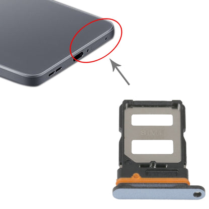 SIM Card Tray + SIM Card Tray For Xiaomi Redmi K40s (Blue) - Card Tray by buy2fix | Online Shopping UK | buy2fix