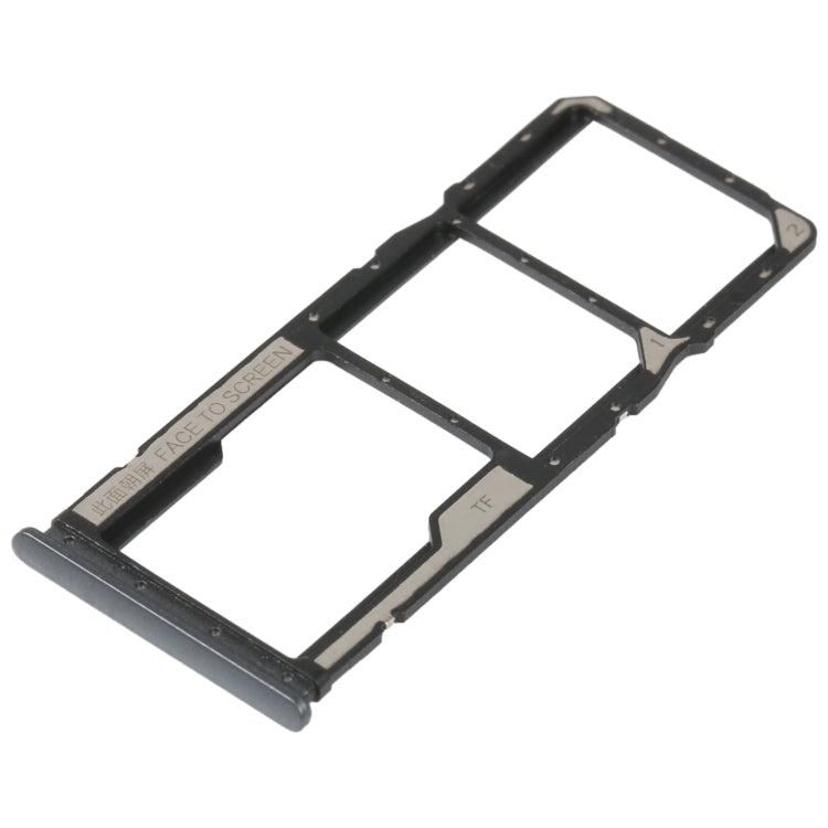 SIM Card Tray + SIM Card Tray + Micro SD Card Tray For Xiaomi Redmi 10 5G (Black) - Card Tray by buy2fix | Online Shopping UK | buy2fix