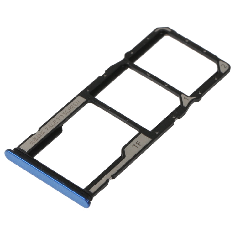 For Xiaomi Redmi Note 11SE SIM Card Tray + SIM Card Tray + Micro SD Card Tray(Blue) - Card Tray by buy2fix | Online Shopping UK | buy2fix