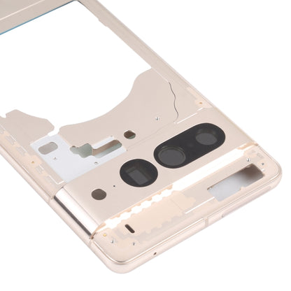 For Google Pixel 7 Front Housing LCD Frame Bezel Plate(Gold) - Repair & Spare Parts by buy2fix | Online Shopping UK | buy2fix