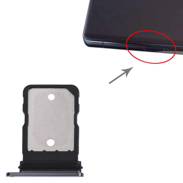 SIM Card Tray for Google Pixel 7 Pro (Black) - Repair & Spare Parts by buy2fix | Online Shopping UK | buy2fix
