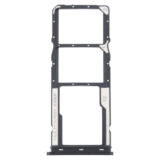 For Xiaomi Redmi A1 2022 / Redmi A1+ SIM Card Tray + SIM Card Tray + Micro SD Card Tray (Black) - Card Tray by buy2fix | Online Shopping UK | buy2fix