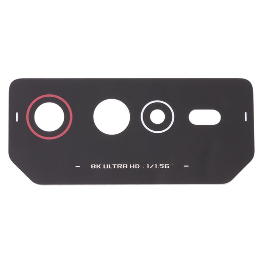 For Asus ROG Phone 6 AI2201-C AI2201-F Back Camera Lens (Black Red) - Repair & Spare Parts by buy2fix | Online Shopping UK | buy2fix