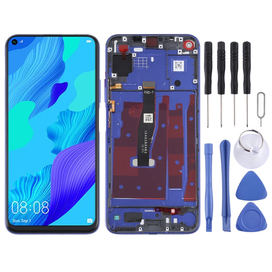 Original LCD Screen For Honor 20 / Huawei Nova 5T Digitizer Full Assembly with Frame(Blue) - Repair & Spare Parts by buy2fix | Online Shopping UK | buy2fix