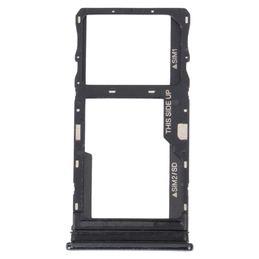 For TCL 20 5G Original SIM Card Tray + SIM / Micro SD Card Tray (Black) - Repair & Spare Parts by buy2fix | Online Shopping UK | buy2fix