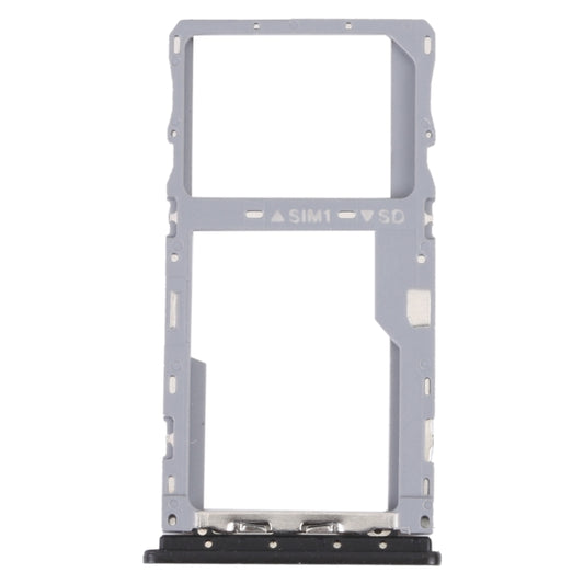 For TCL 20Y / 20E / Alcatel 1S 2021 Original SIM Card Tray + Micro SD Card Tray (Black) - Repair & Spare Parts by buy2fix | Online Shopping UK | buy2fix