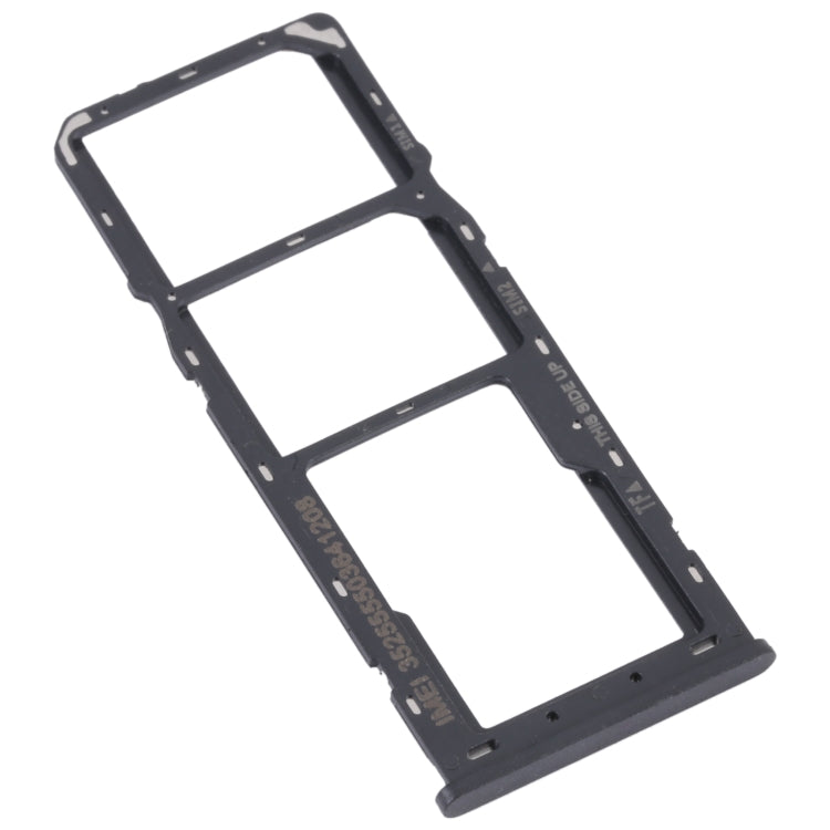For Alcatel 1V 2021 Original SIM Card Tray + SIM Card Tray + Micro SD Card Tray(Black) - Repair & Spare Parts by buy2fix | Online Shopping UK | buy2fix