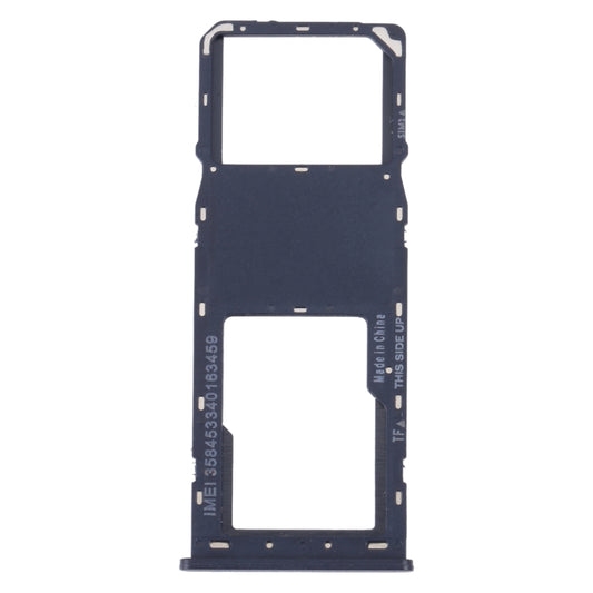 For Alcatel 1V 2021 Original SIM Card Tray + Micro SD Card Tray(Blue) - Card Tray by buy2fix | Online Shopping UK | buy2fix