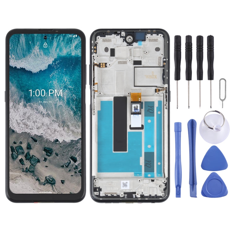 OEM LCD Screen For Nokia X100 Digitizer Full Assembly with Frame(Black) - Repair & Spare Parts by buy2fix | Online Shopping UK | buy2fix