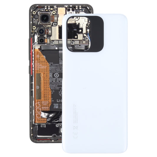 For Xiaomi Poco M5s Original Battery Back Cover(White) - Repair & Spare Parts by buy2fix | Online Shopping UK | buy2fix
