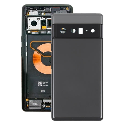 For Google Pixel 6 Pro Battery Back Cover with Middle Frame(Black) - Repair & Spare Parts by buy2fix | Online Shopping UK | buy2fix