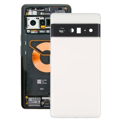 For Google Pixel 6 Pro Battery Back Cover with Middle Frame(White) - Repair & Spare Parts by buy2fix | Online Shopping UK | buy2fix