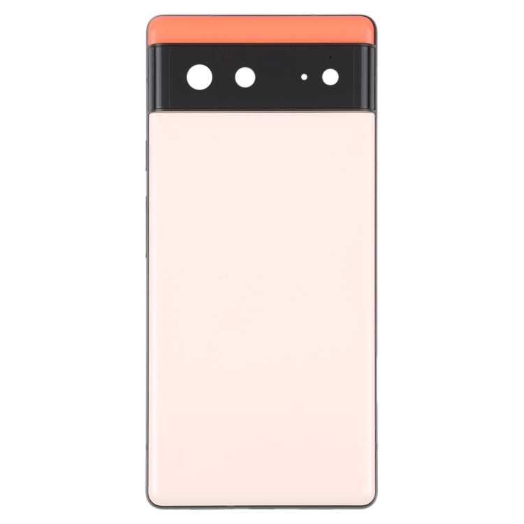 For Google Pixel 6 Battery Back Cover with Middle Frame(Pink) - Repair & Spare Parts by buy2fix | Online Shopping UK | buy2fix