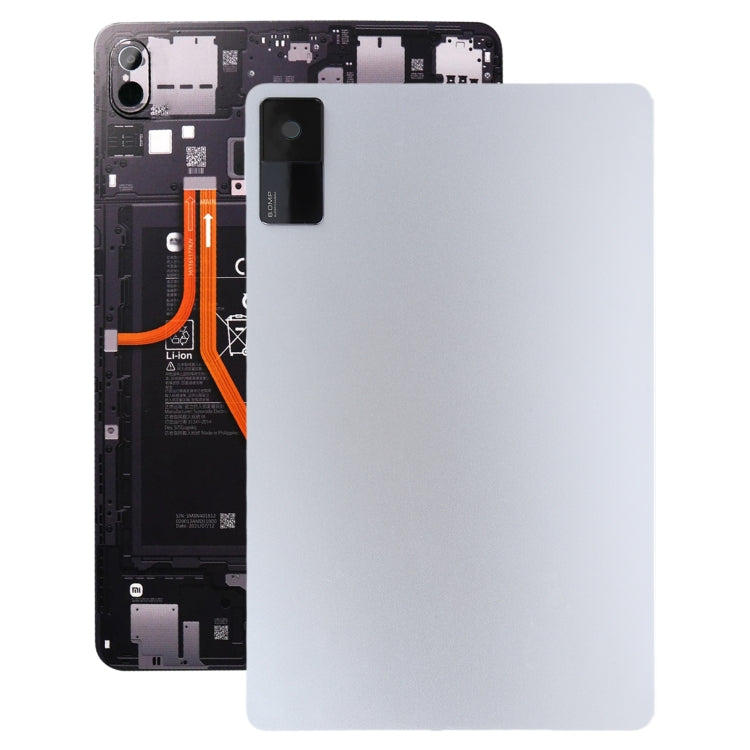 For Xiaomi Redmi Pad Original Battery Back Cover with Camera Lens Cover(Silver) - Repair & Spare Parts by buy2fix | Online Shopping UK | buy2fix