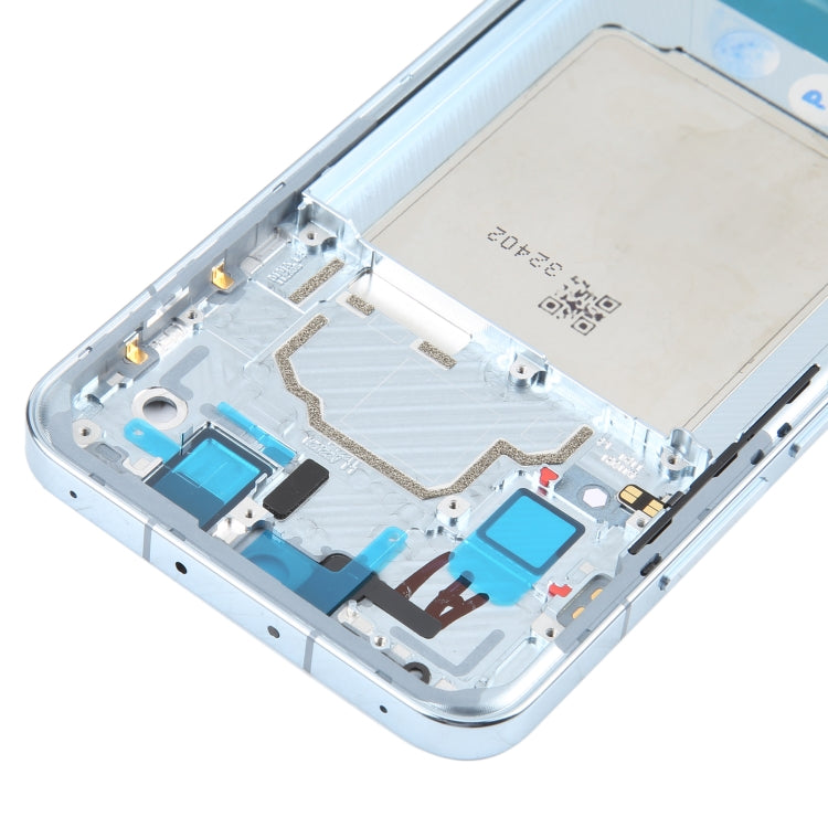For Xiaomi 13 Original Front Housing LCD Frame Bezel Plate (Blue) - Repair & Spare Parts by buy2fix | Online Shopping UK | buy2fix
