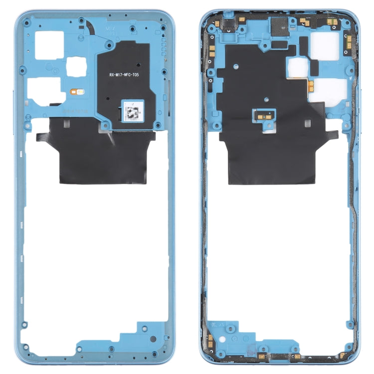 For Xiaomi Redmi Note 12 Middle Frame Bezel Plate (Blue) - Repair & Spare Parts by buy2fix | Online Shopping UK | buy2fix