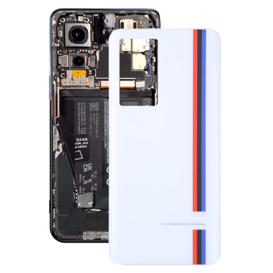 For vivo iQOO 8 OEM Glass Battery Back Cover(White) - Repair & Spare Parts by buy2fix | Online Shopping UK | buy2fix