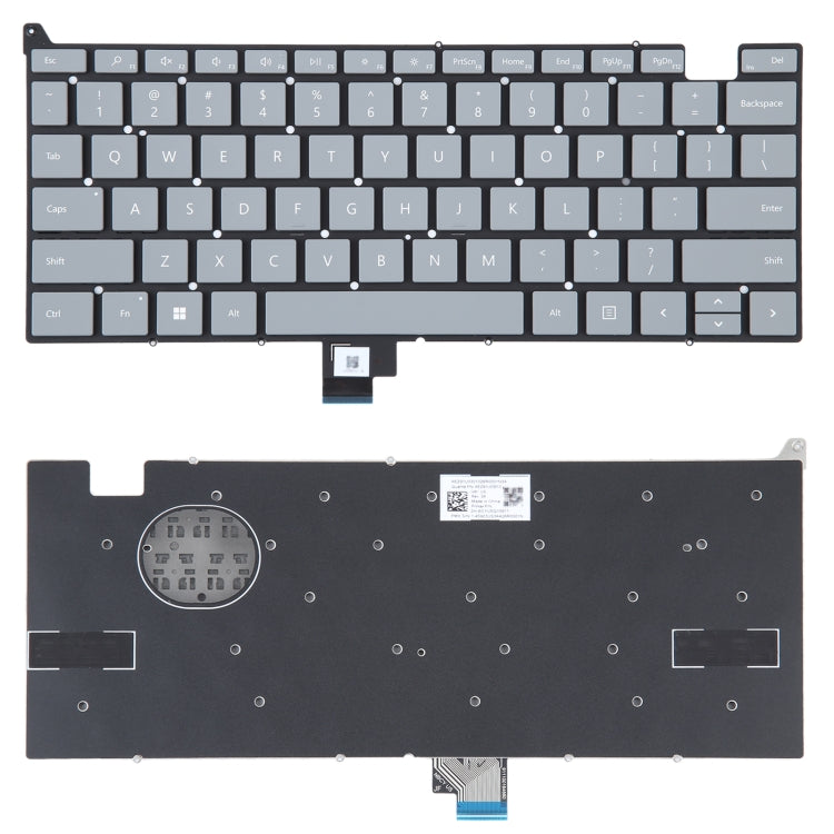 US Version Keyboard without Power Button for Microsoft Surface Laptop Go 1934(Grey) -  by buy2fix | Online Shopping UK | buy2fix