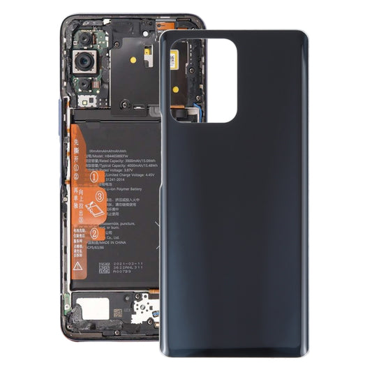 For Honor 80 SE OEM Glass Battery Back Cover(Black) - Repair & Spare Parts by buy2fix | Online Shopping UK | buy2fix