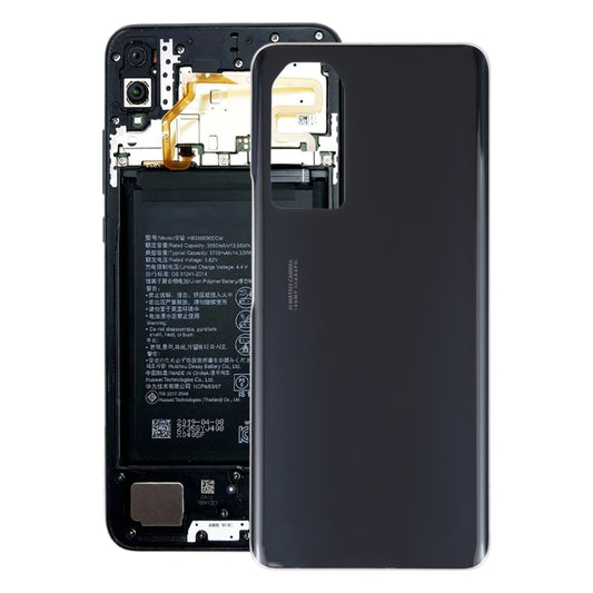 For Honor 80 Pro OEM Glass Battery Back Cover(Black) - Repair & Spare Parts by buy2fix | Online Shopping UK | buy2fix