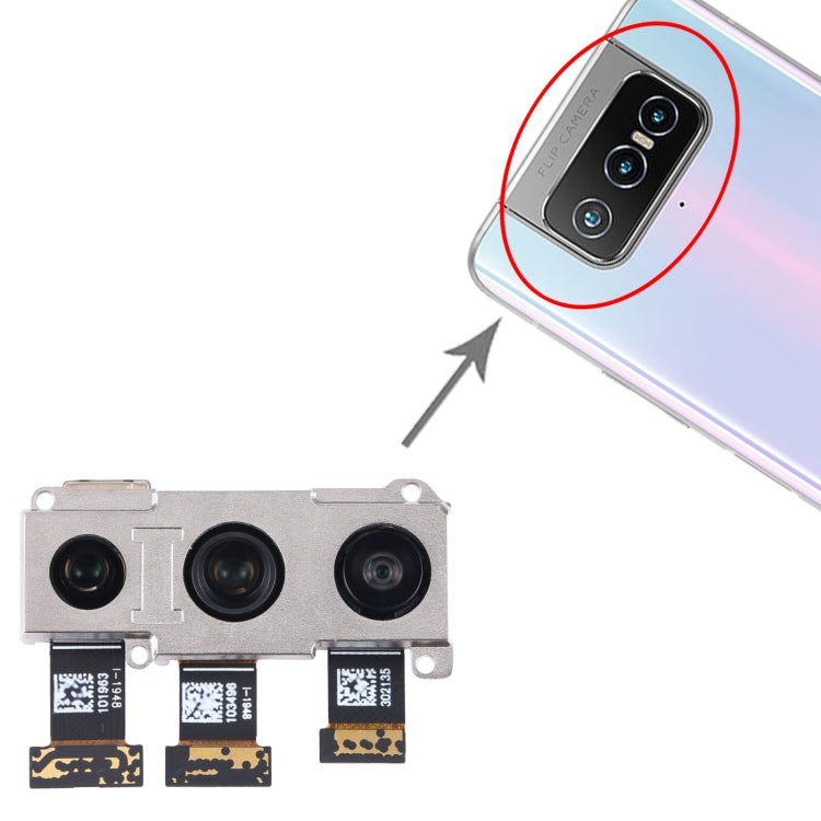 For Asus Zenfone 7 / 7 Pro ZS670KS ZS671KS Back Facing Camera Set - Repair & Spare Parts by buy2fix | Online Shopping UK | buy2fix