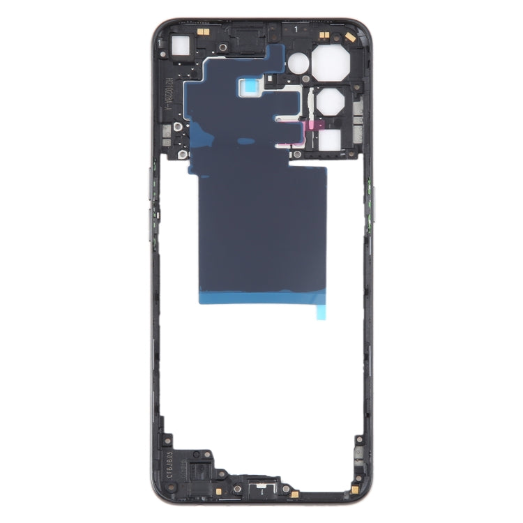 For OPPO Reno5 5G Original Middle Frame Bezel Plate (Black) - Frame Bezel Plate by buy2fix | Online Shopping UK | buy2fix