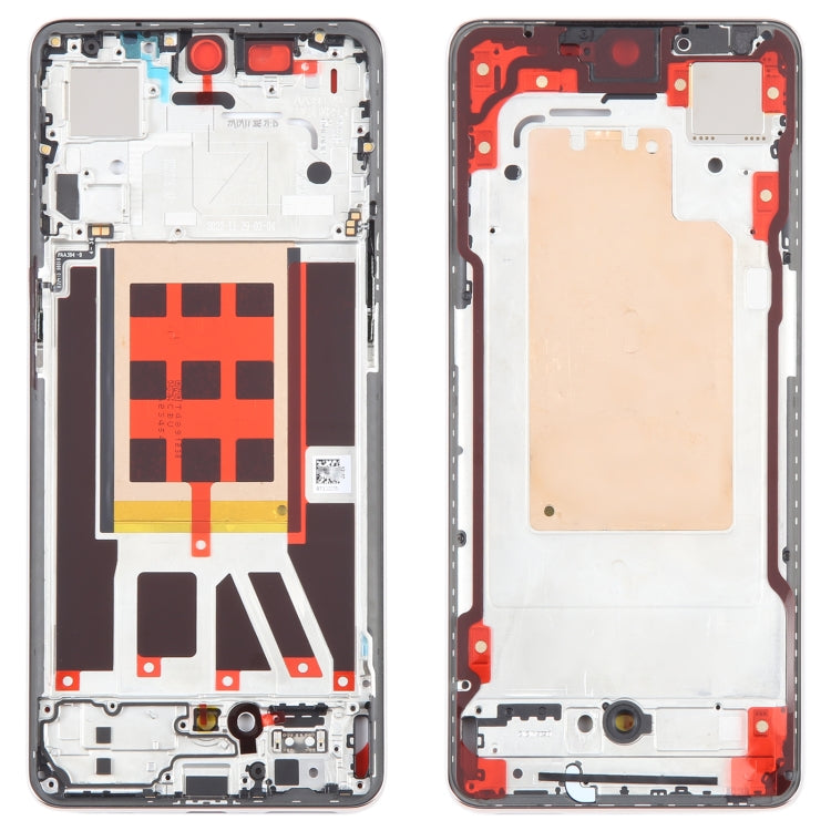 For OPPO Reno9 Pro Original Front Housing LCD Frame Bezel Plate (Gold) - Frame Bezel Plate by buy2fix | Online Shopping UK | buy2fix