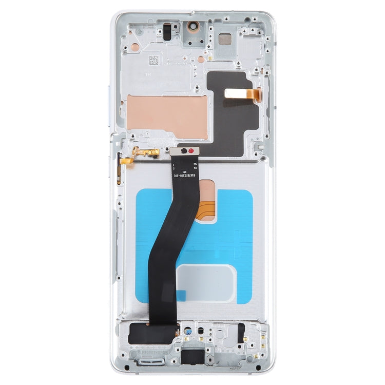 OLED LCD Screen For Samsung Galaxy S21 Ultra 5G SM-G998B Digitizer Full Assembly with Frame (Silver) - LCD Screen by buy2fix | Online Shopping UK | buy2fix
