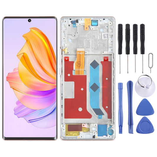 For Honor 80 SE Original LCD Screen Digitizer Full Assembly with Frame (Gold) - LCD Screen by buy2fix | Online Shopping UK | buy2fix