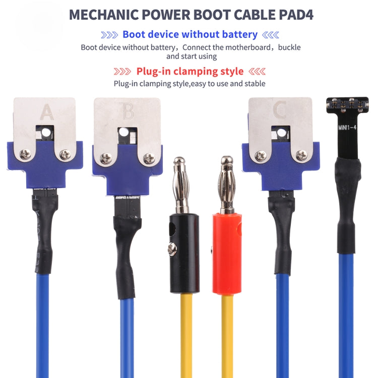 Mechanic PAD4 DC Power Supply Test Cable For iPad Series - Test Tools by MECHANIC | Online Shopping UK | buy2fix